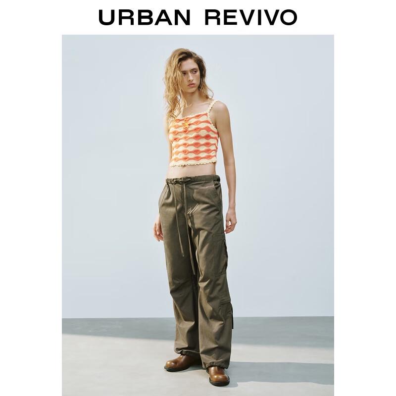 UR Damers Blommig Texturerad Slimmad Stickad Väst