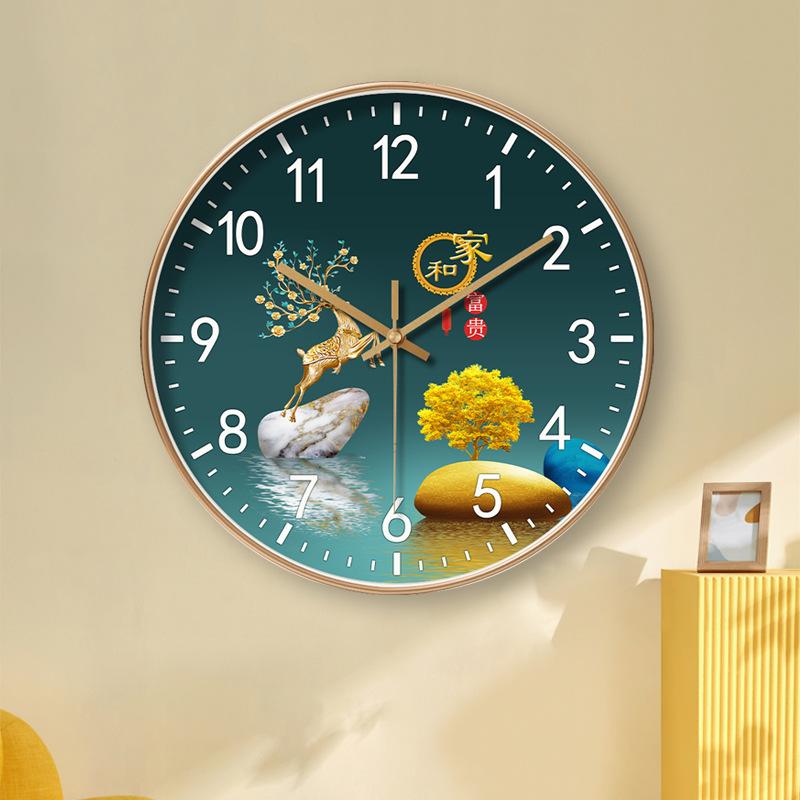 8-inch 20cm Light Luxury High-end Home Wall Clock Living Room Bedroom Mute Clock Wall Clock