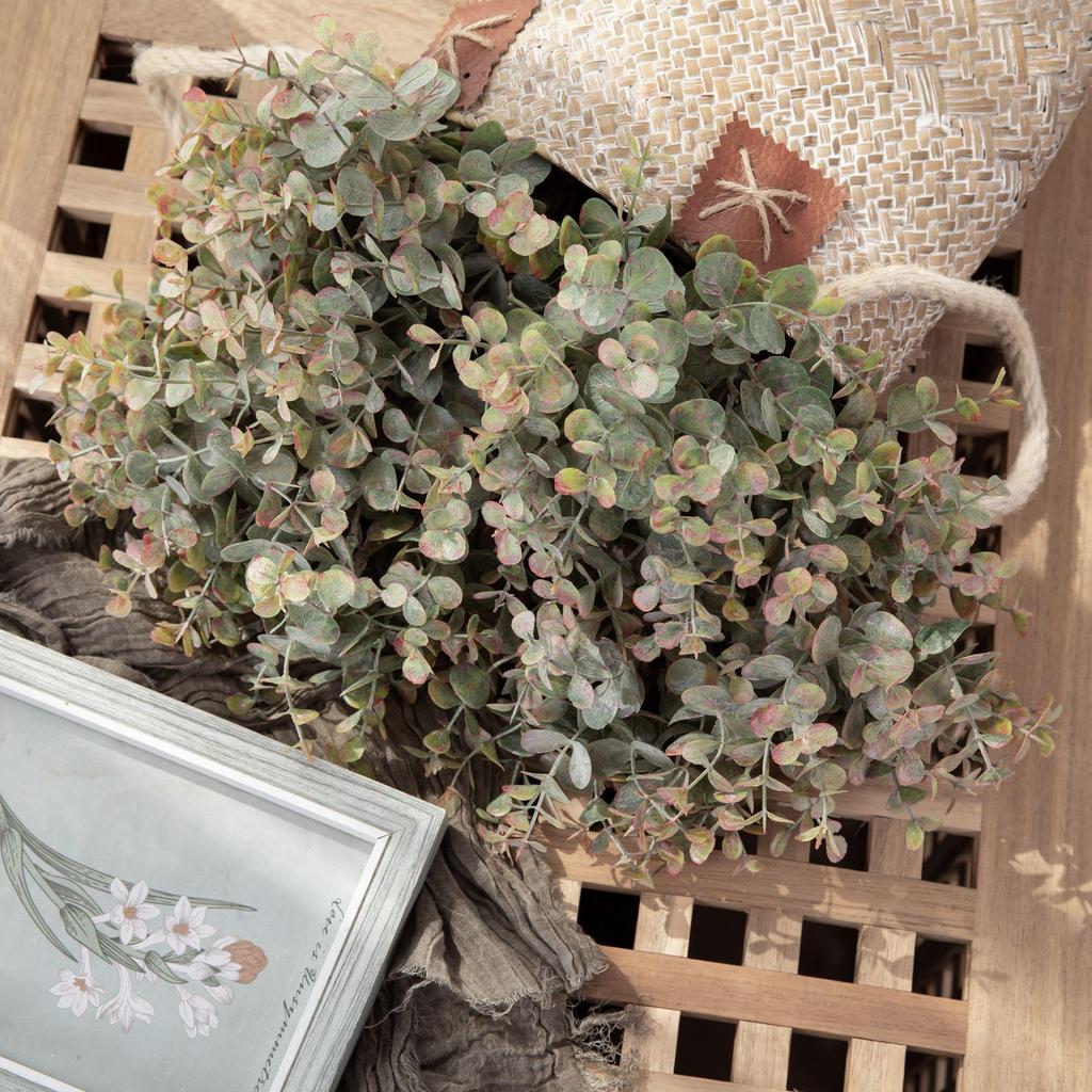 Huafen Eucalyptus Money Leaf Simulation Flower for Wedding Decoration and Handicraft