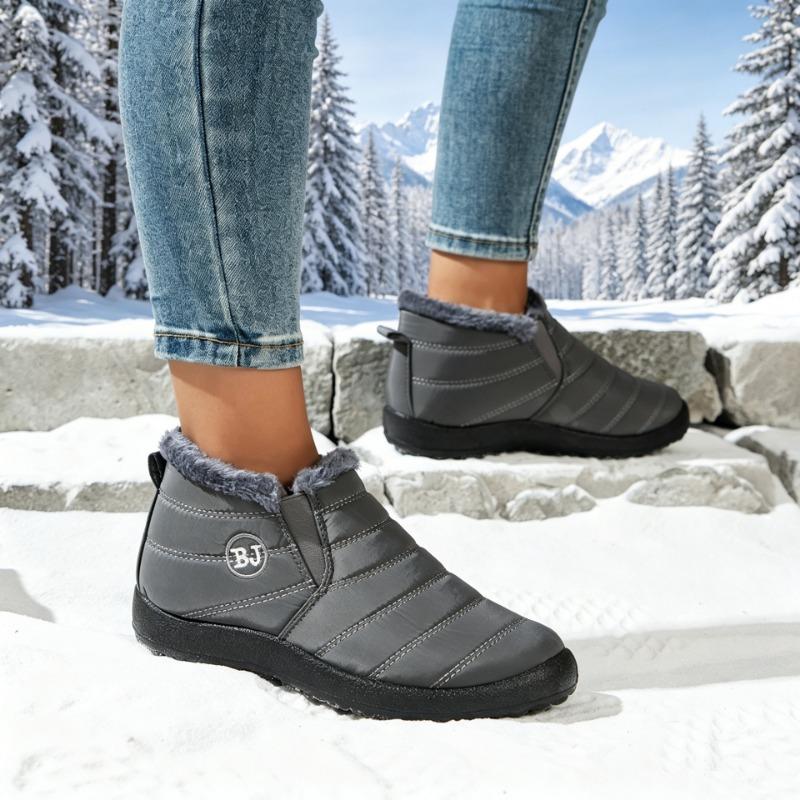 Waterproof Warm Low Top Casual Winter Snow Boots For Women Large Size