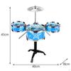 Child Jazz Drum Set Mini Playset Music Instruments Percussion Preschool Learning Toy