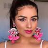 Kaimei Fashion Jewelry Boho Earrings Big Earrings for Women Rhinestones Pendant Crystal Statement Drop Earrings Fashion Jewelry