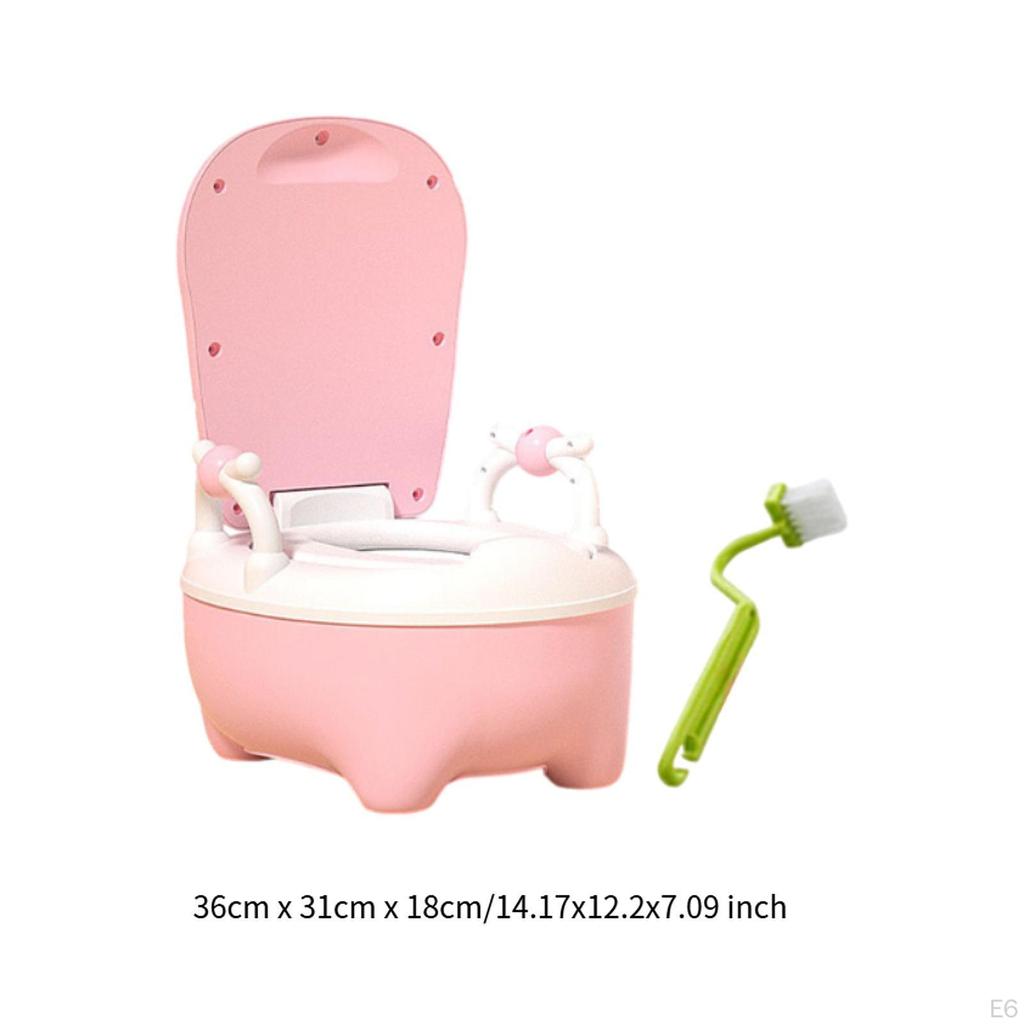 Baby Potty Toilet Kids Chair with Spilling Guard Realistic for Travel Camping