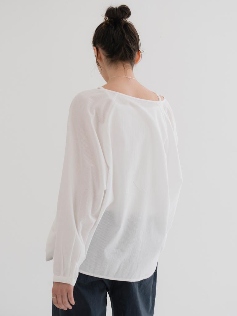 Deomiteun [11Th] Paper Cotton Blouse (White)