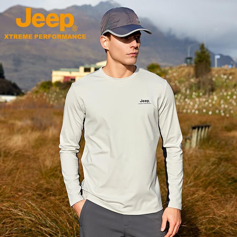 

JEEP Men s Brushed Back Fleece Long Sleeve T-Shirt 4XL