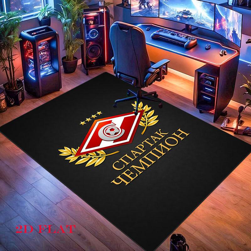 Spartak Moscow Battle Carpet Rug for Living Room Bedroom Home Sofa Decoration,Kids play Nonslip Floor Mat