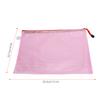10pcs Mesh   Bag   File Folder PVC Transparent Information Pack Document