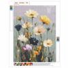 Wildflowers Full Round Drill Diamond Painting Kit DIY Sparkle Art Canvas for Adults Relaxing Craft and Home Decoration Gift Idea Set