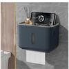 Bathroom with Mobile Stand, Wall Mounted Tissue Paper Holder, Toilet Paper Roll Holder for Bathroom, Bathroom Accessories (Navy Blue)