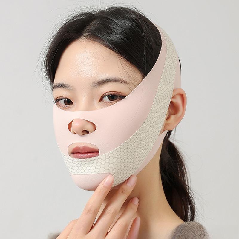 Face-Lift se spánkem Face V Shaper Obvaz na zeštíhlení obličeje Relaxační Shape Lift Masáž redukující dvojitou bradu Obličejová masáž