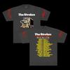 The Strokes Reality Awaits 2026 Severoamerické turné Oboustranné tričko s grafikou Merch z koncertu indie rocku Unisex Ležérní Krátký rukáv