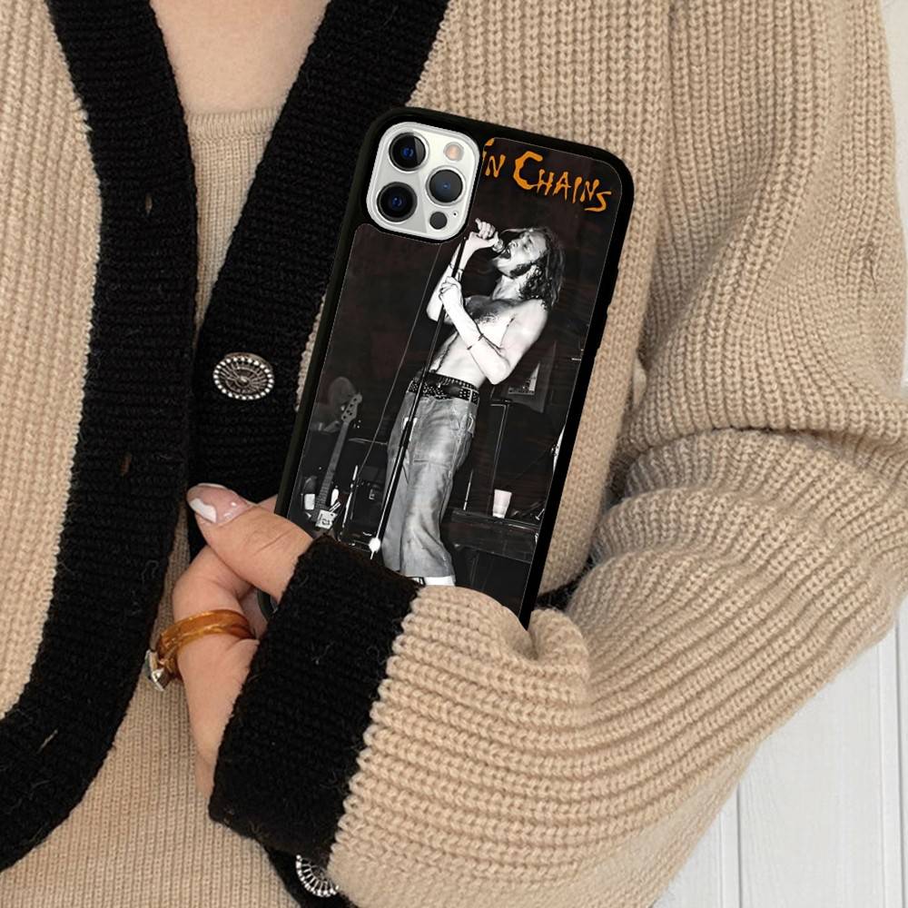Band A-Alice I-In C-Chains Phone Case For Iphone 11 12 13 14 15 Pro Max 17 16 Plus Hard PC+TPU Back Cover