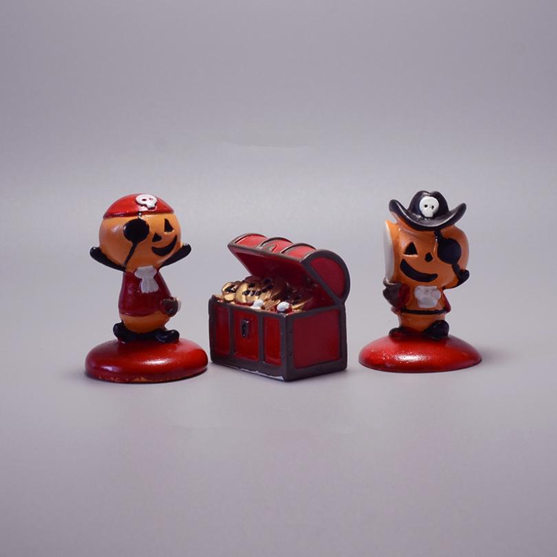 Jackman Ghost Pumpkin Lamp Clown Micro Landscape Decorative Ornaments Halloween Diy Accessories Mini Micro Landscape Decoration