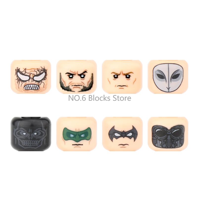 City Building Blocks Body Character Clothing Head Face DIY Parts Hair Expression Accessories Figure Headwear Helmet Bricks Toys