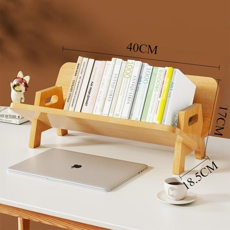 Wooden Book Shelf Nordic Large Capacity Children's Bookshelf Simple Aesthetic Storage Shelf Home Table Organizer Furniture