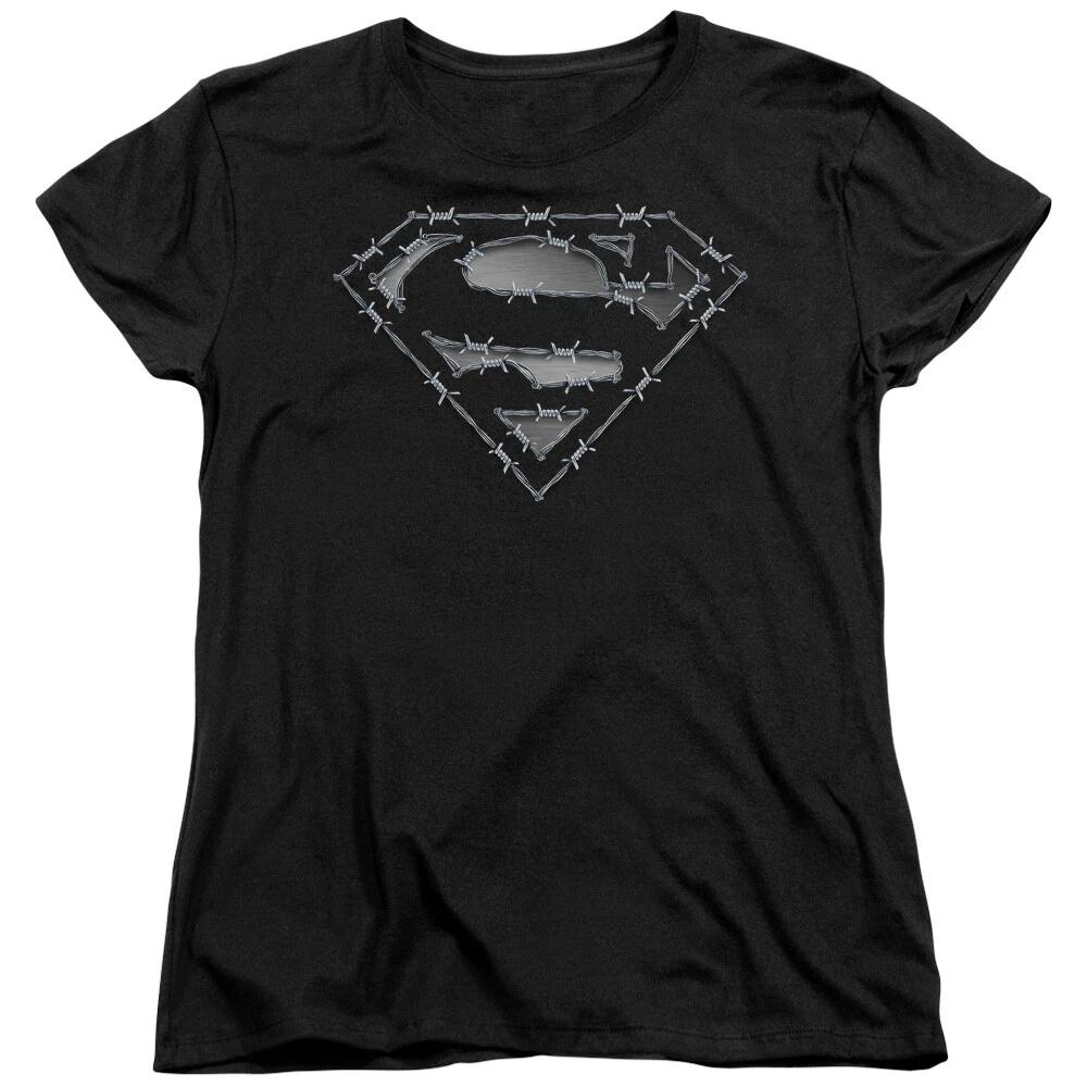 Superman Barbed Wire Shield Women s T-Shirt 3XL