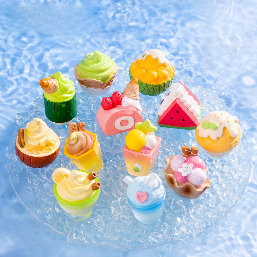 Creative Summer Ice Cream Resin Miniature Decorative Cup Set For Diy Projects