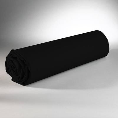 Fitted Sheet - Cotton - 140 X 190 Cm - Black - Elasticated - Machine Washable