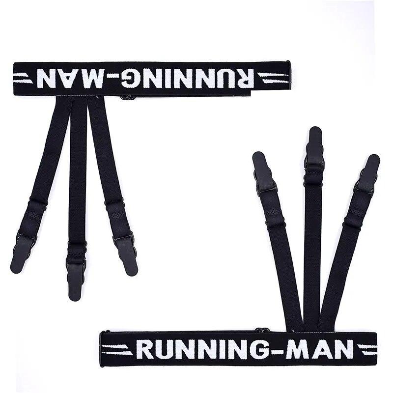 1Pair, Men, Lady, Elastic Shirt Garter, Uniform Stays Holders, Non-Slip Locking Clamp,Shirt Stays Belt