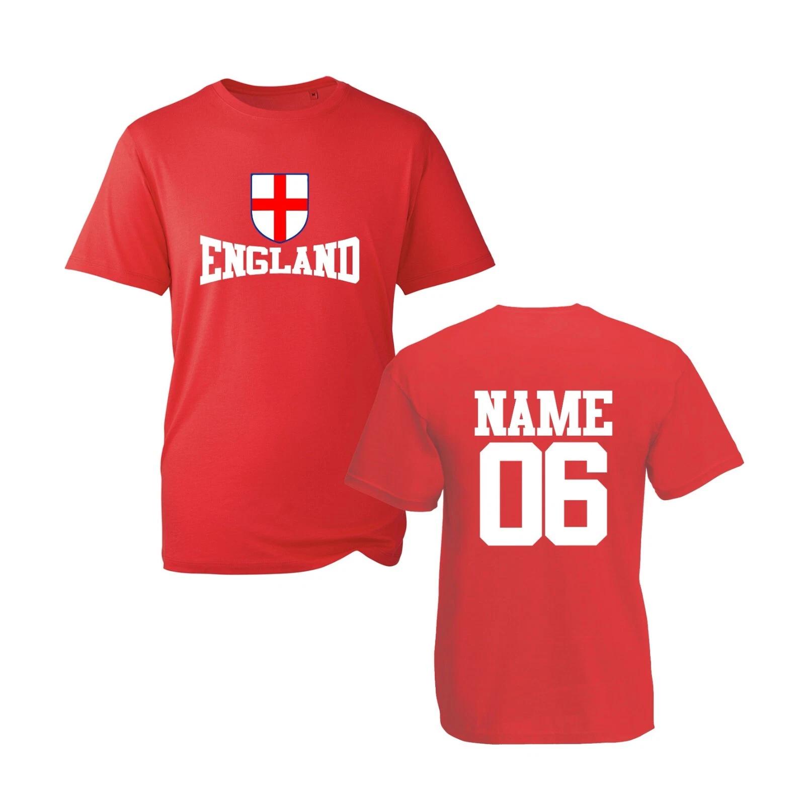 Personalised England Football Supporters 2024 T-Shirt, Football Game Unisex Top XL