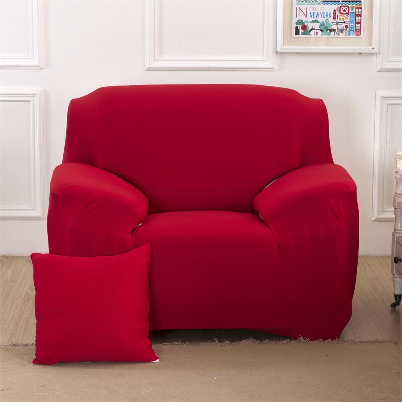 Einfarbige Sofabezüge für Wohnzimmer, Polyester, elastisch, Eckcouch-Schonbezüge, Stuhlschutz, 1/2/3/4-Sitzer