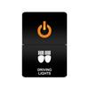 12V 24V LED Rocker Switch Dual Button ON/OFF Amber White Light for LED Light Bar Fog Lights Jeep Toyota 4Runner Land Cruiser