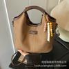 Premium Handbag Women's 2025 New Trendy Fashion Commuter Shoulder Bag Casual Versatile Messenger Bucket Bag