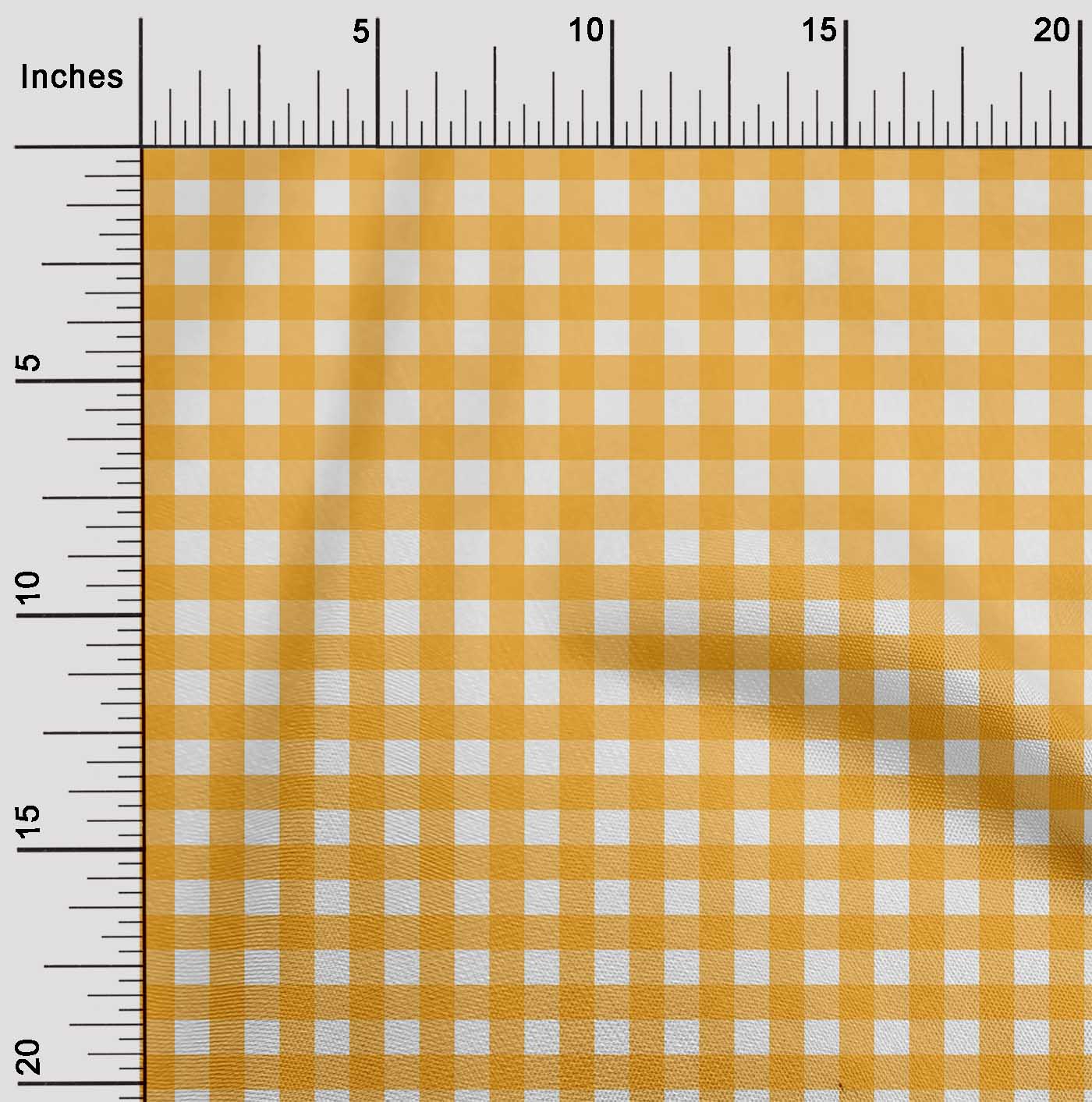 

OneOone Cotton Flex Fabric Gingham Check Print Printed Тканина 1 ярд 40 дюймів завширшки 42 Inch Wide - Viscose Chiffon білий
