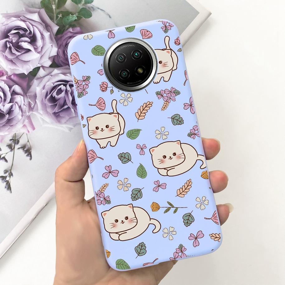 For Xiaomi Redmi Note 9T Note 9 5G Case Fashion Flower Shockproof Silicone Soft Matte Phone Cover For Xiomi Redmi Note 9T Fundas