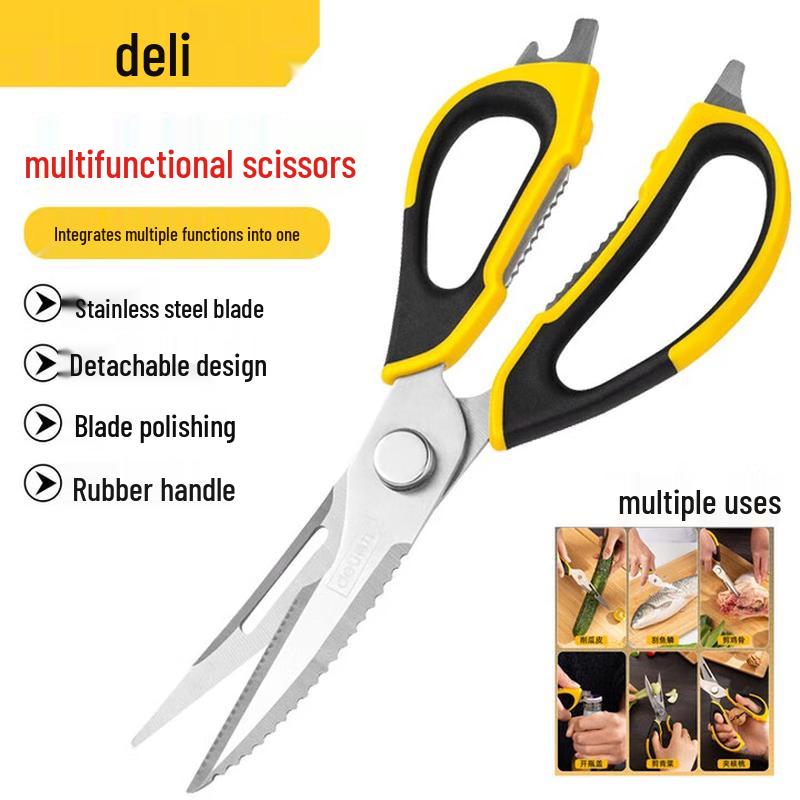 Deli Multifunctional Stainless Steel Kitchen Shears