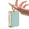 GKK For Samsung Galaxy Z Flip7 5G Kickstand Case Electroplating Magnetic Hinge Protection PU PC Tempered Glass Phone Cover