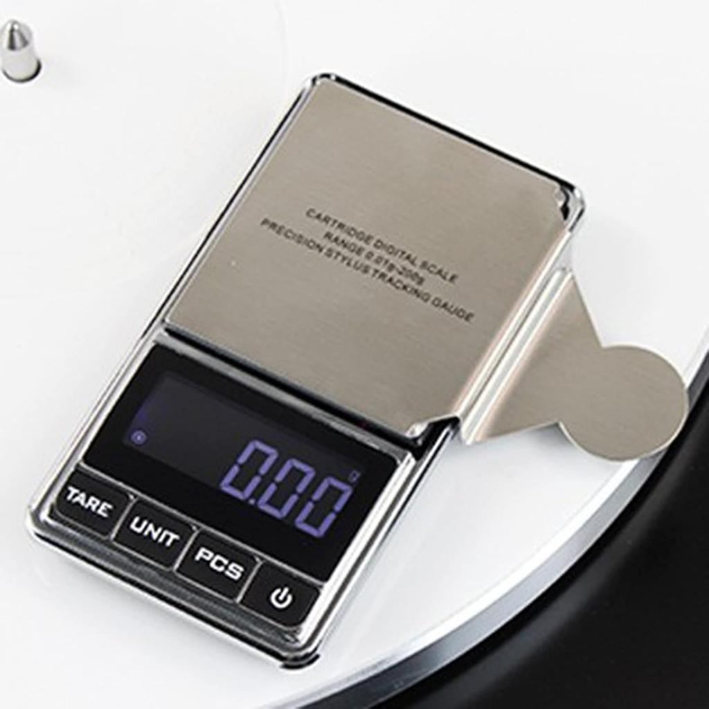 Stylus Force Scale Tracking Gauge Digital High Precise Vertical Tracking Guage Backlit Display Stylus Tracking Gauge VTF Scale HiFi Vertical Tracking