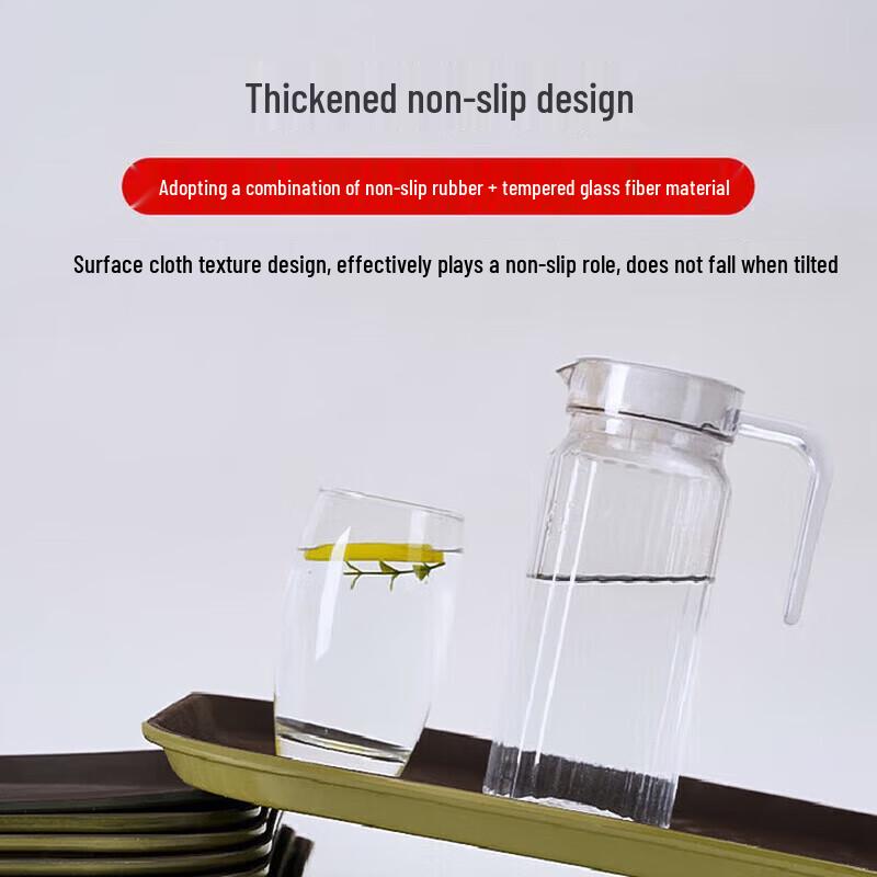 Huiguang Commercial Anti-slip Rectangular Serving Tray