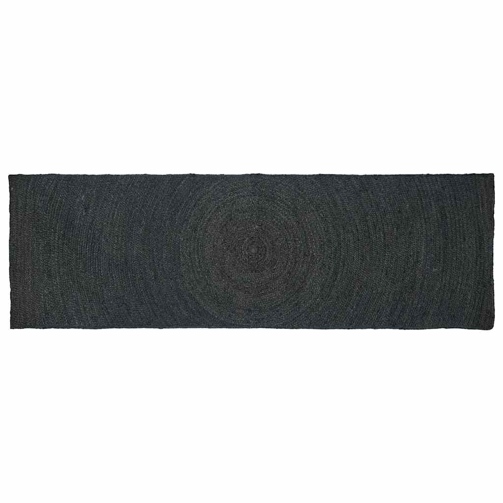 Area Rug Dark Gray 80 X 200 Cm Jute