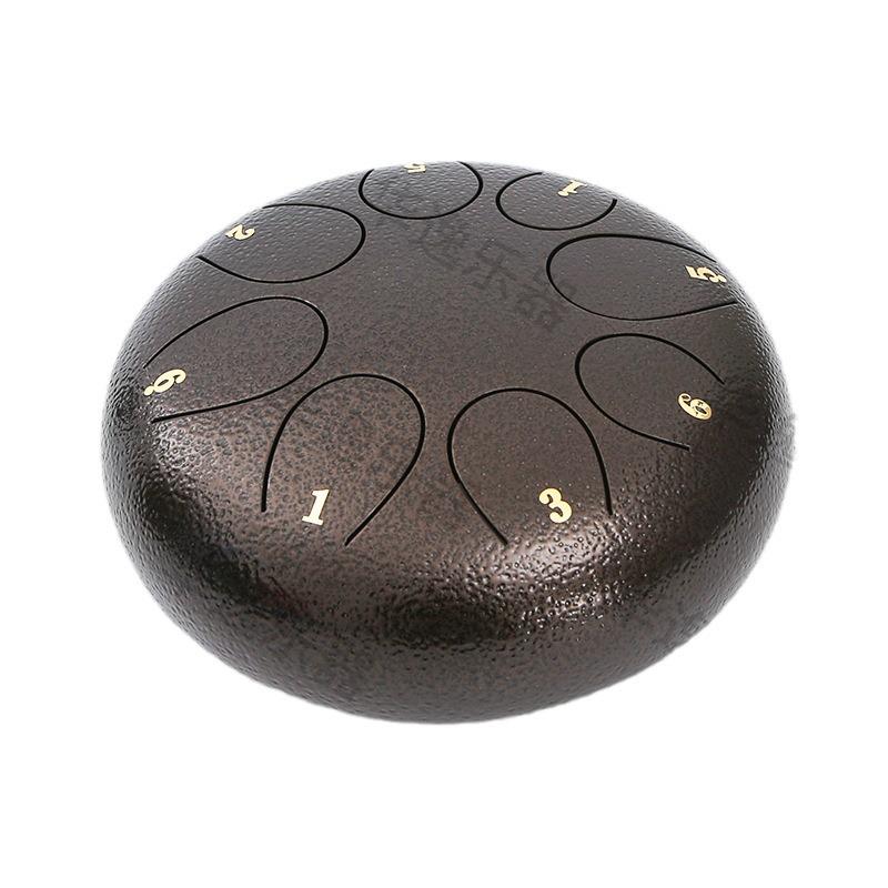 8-Inch 8-Note Ethereal Hand Drum - Sanskrit Xuan Lotus Dust Drum for Beginners