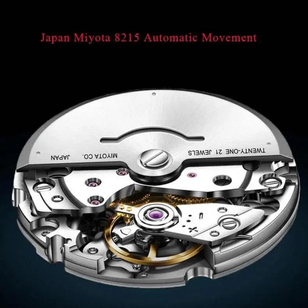 2025 Men's Classic Cubic Automatic Mechanical Watch 50M Waterproof Luminous Sapphire Crystal Reloj Hombre 41MM