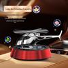 Premium Solar Rotating Aromatherapy Metal Airplane Car Ornament Perfume