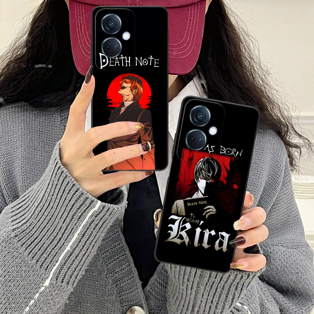 Death Note Kira Light Mobile Phone Case for OPPO Reno 14 13 12 11 10 9 8 7 6 5 F T Pro 5G Colorful Printing Cover Luxury Cover