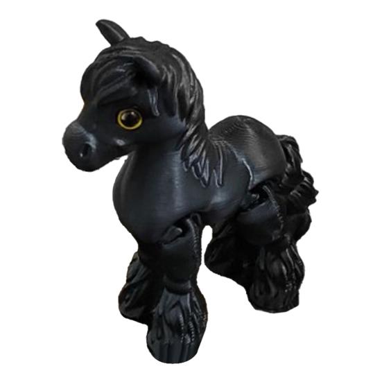 3D-gedrucktes Pferd Fidget Toy Pony-Figur mit beweglichen Gelenken Pädagogische Tierstatue Modell Schreibtischdekoration Ornament