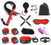 Meccol SM Set 11 Pieces SM Goods Set Restraint SM Goods Full Set SM Restraint Set SM Restraint Collar Handcuffs Leg Shackles Eye Mask Restraints SM