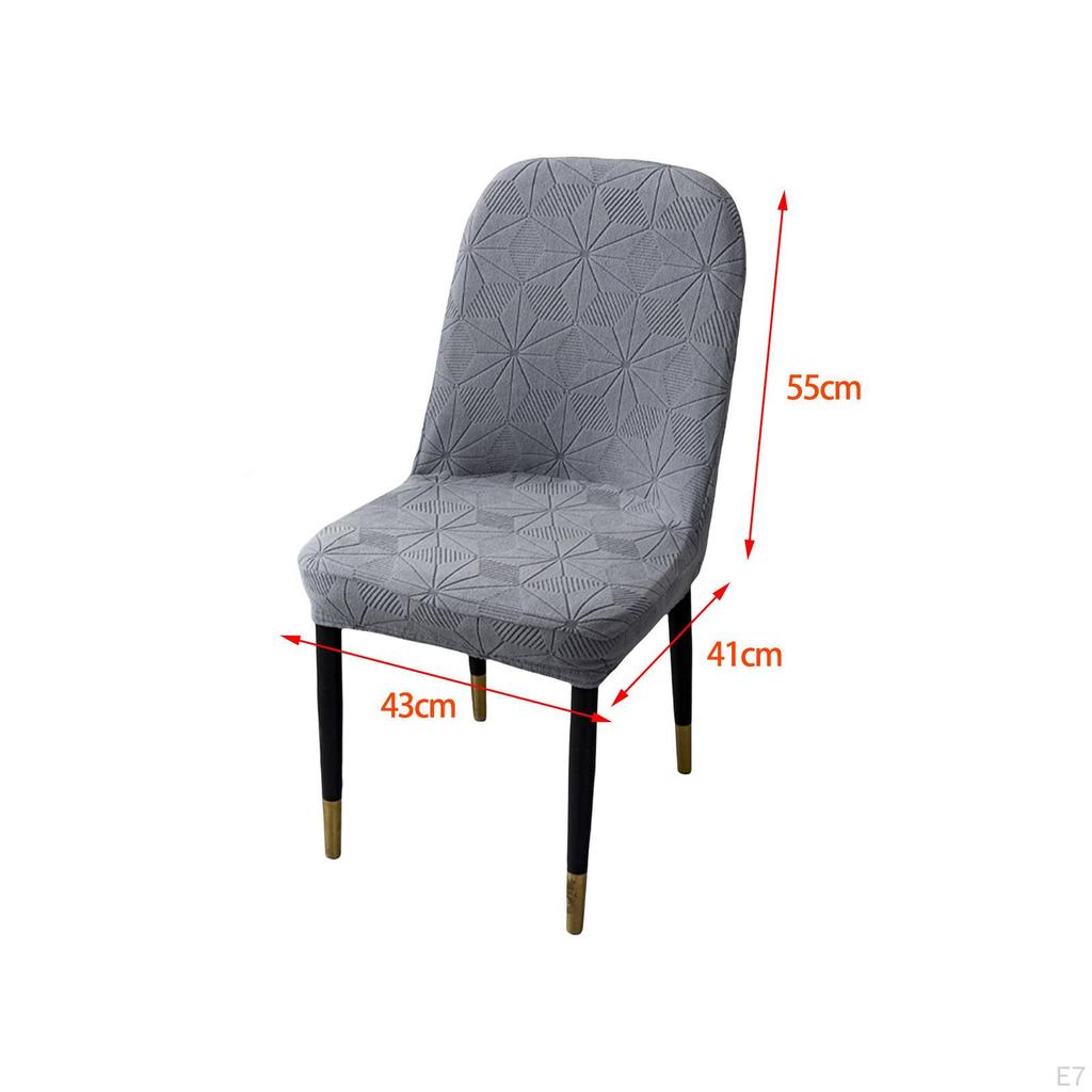Chair Cover for Dining Room Washable Jacquard Non-Slip Removable Stretch Kitchen