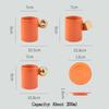 Europäisches Luxus Keramik Kaffee Tassen Set mit Goldenem Griff Kleiner runder Untertasse Paare Espresso Tassen Geschenk Kreative Luxus Tasse Untertasse