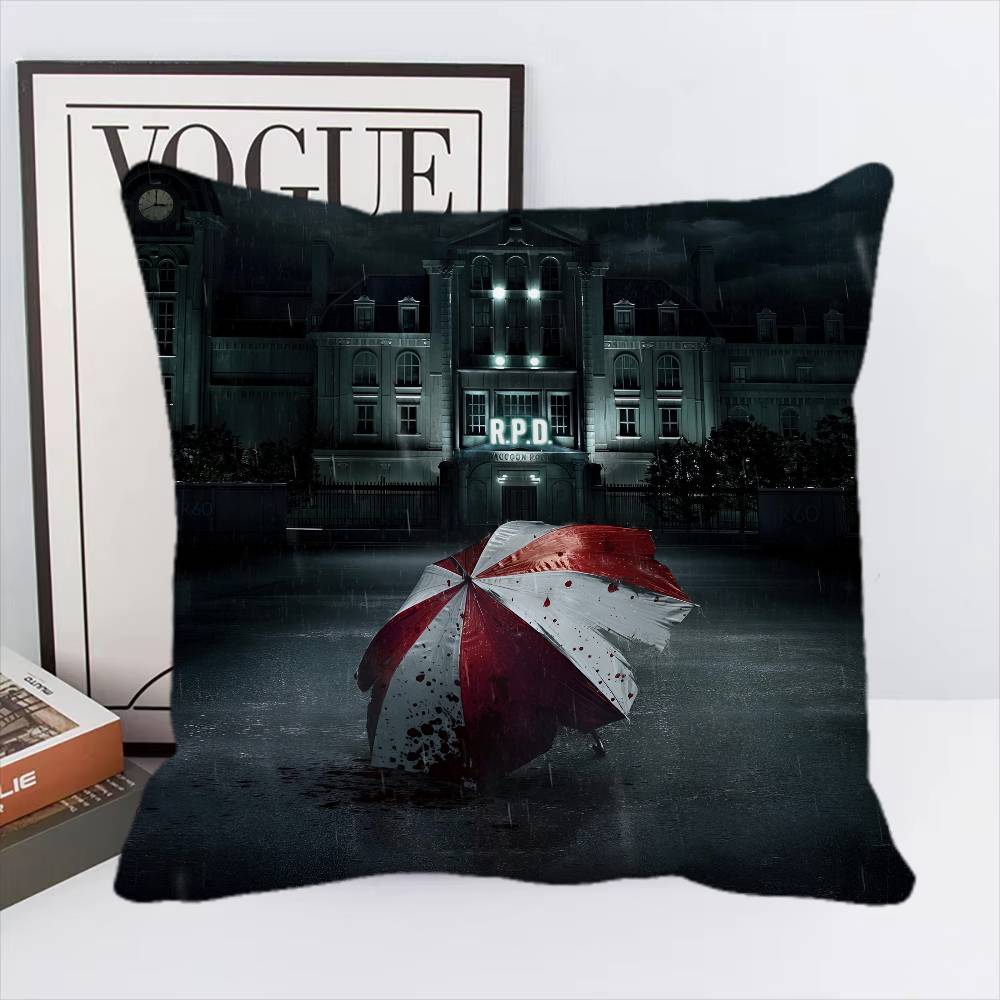 GAME E-Evils Cool R-Resident Pillow Case Square Pillow Bedroom Sofa Leisure Comfort Cushion Home Decoration
