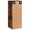 Wall Mounted Cabinet in Smoked Oak Finish 34.5 x 34 x 90 cm Engineered Wood