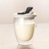 350ml/450ml Double Glass Cup Household Transparent Coffee Mug With Lid Kitchen Milk Beverage Coffee Cup Drinkware