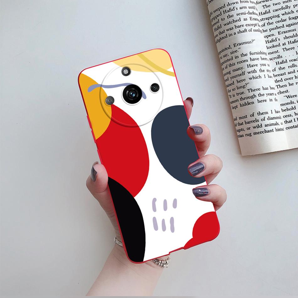 Für Cover Realme 11 Pro Plus Hülle RMX3740 Niedliche Cartoon Katze Blume Weiches Silikon Handyhüllen Für Realme11 11Pro+ 5G 2023 Bumper
