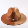 Popular European and American Classic Double-color Wide-brimmed Top Hat Men's and Women's Fashion OL Style Cowboy Hat Jazz Hat