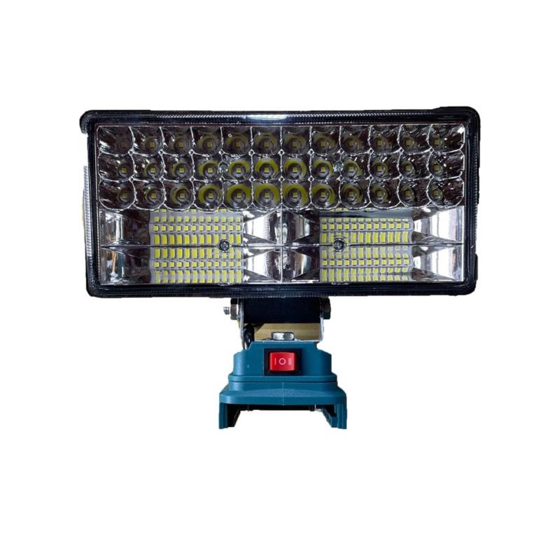 Double USB Output Handheld Spotlights with 84 LEDs and 90W Power for Work Outdoor Activity Emergency Lighting Needs