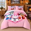 Robocar Poli Pattern Bedding 3Pcs Set Bed Sheet And Pillowcases For Indoor Bedroom
