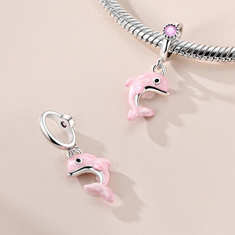 New Copper Charms Beads Pendant Cherry Lemon Heart Tower Charm For Original Bracelet Pendant Woman Girl Jewelry